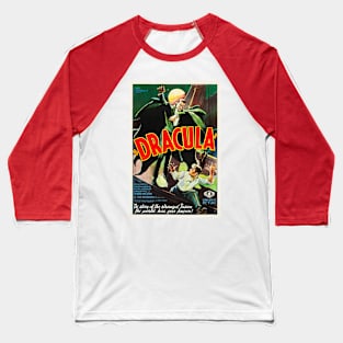 Dracula Poster Baseball T-Shirt